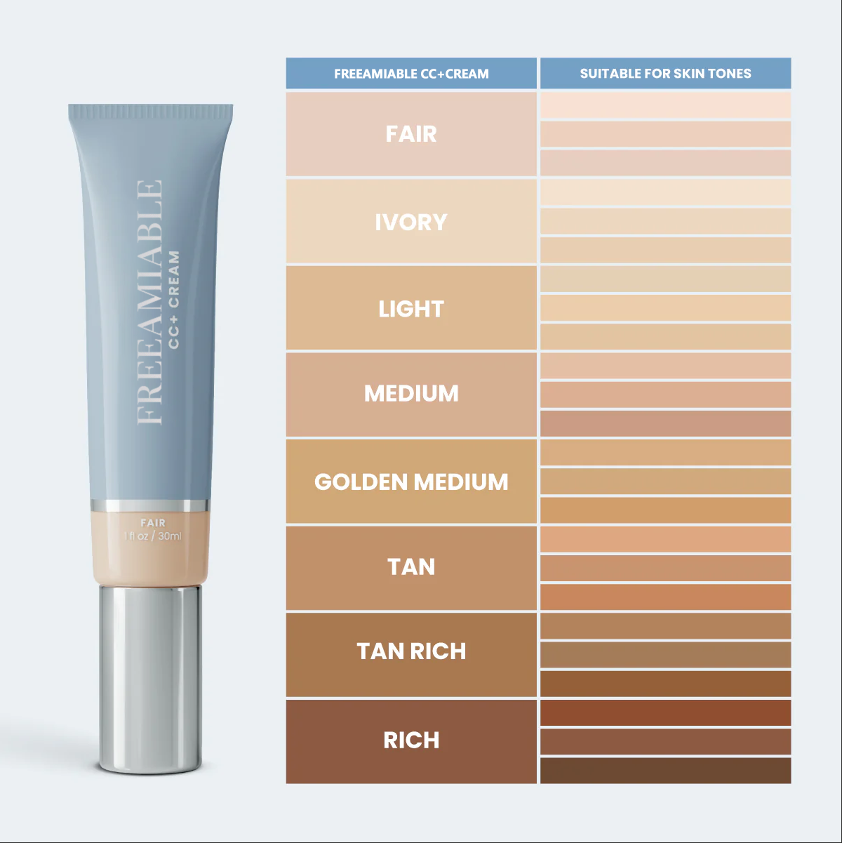 FREEAMIABLE CC+ Cream