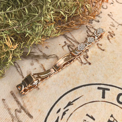 Diystar®  Pure Copper Magnetic Bracelet with 3800 Gauss Effective Magnets
