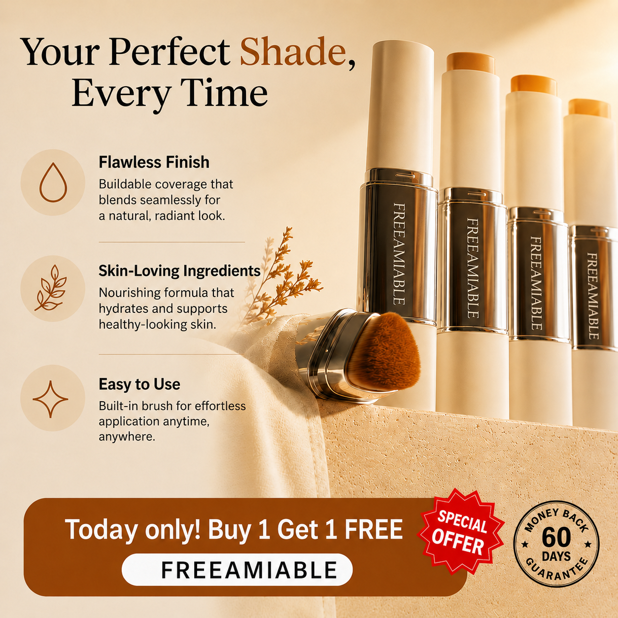 Color-Changing Foundation Stick